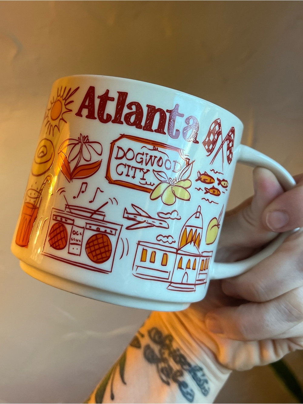 Starbucks Atlanta Been There Series Mug 14 oz Georgia Dogwood City Piedmont Park